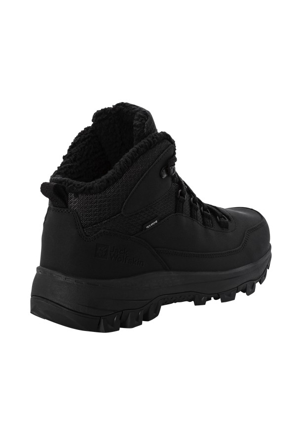 Black Men Jack Wolfskin Everquest Texapore Mid Winter Shoes | 98924763