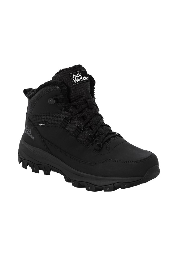 Black Men Jack Wolfskin Everquest Texapore Mid Winter Shoes | 98924763