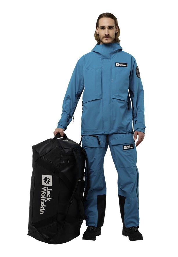 Black Men Jack Wolfskin Expdn 100 Duffle Bags | 88627797