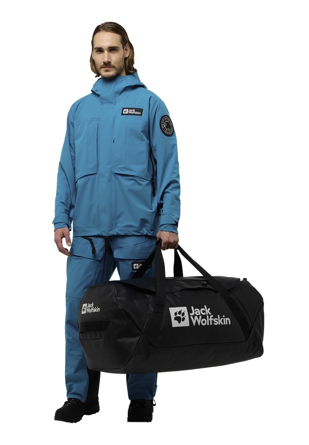 Black Men Jack Wolfskin Expdn 100 Duffle Bags | 88627797