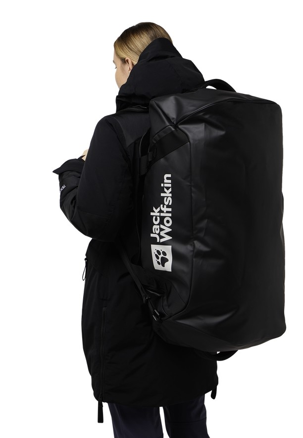 Black Men Jack Wolfskin Expdn 70 Duffle Bags | 66270637