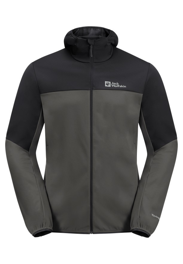 Black Men Jack Wolfskin Feldberg Hoody Softshell Jackets | 95082372