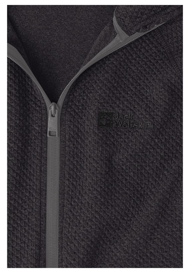 Black Men Jack Wolfskin Fernweh Hooded Fleece Jackets | 60469717