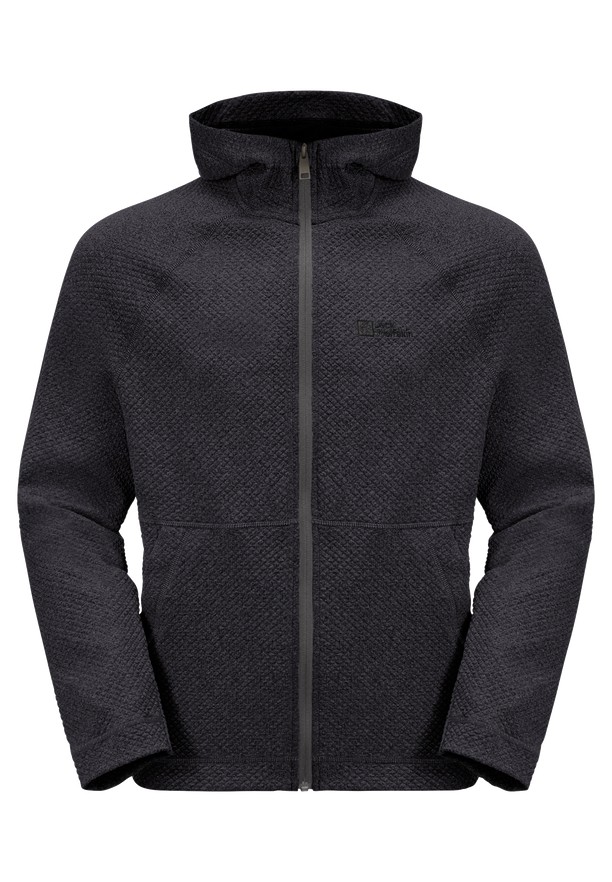 Black Men Jack Wolfskin Fernweh Hooded Fleece Jackets | 60469717