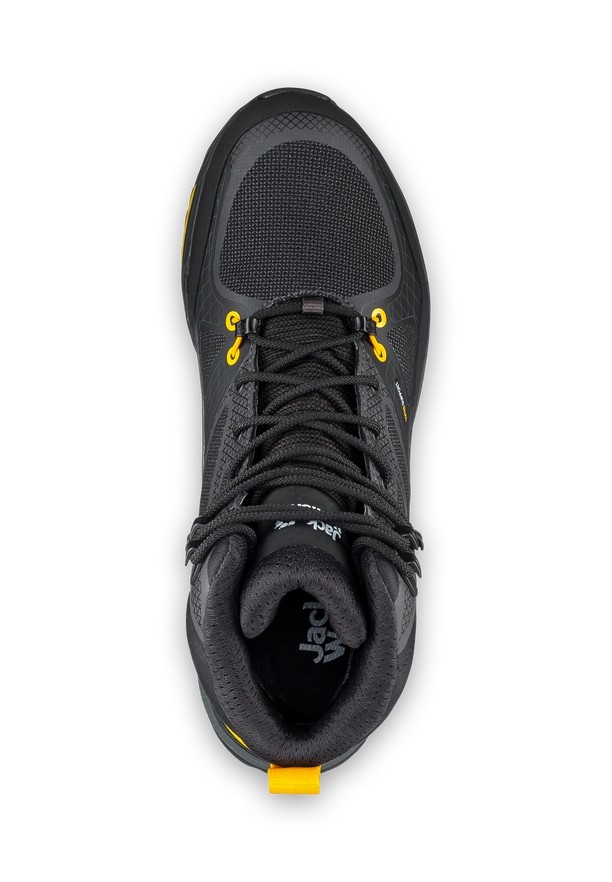 Black Men Jack Wolfskin Force Trekker Texapore Mid Hiking Shoes | 41778421
