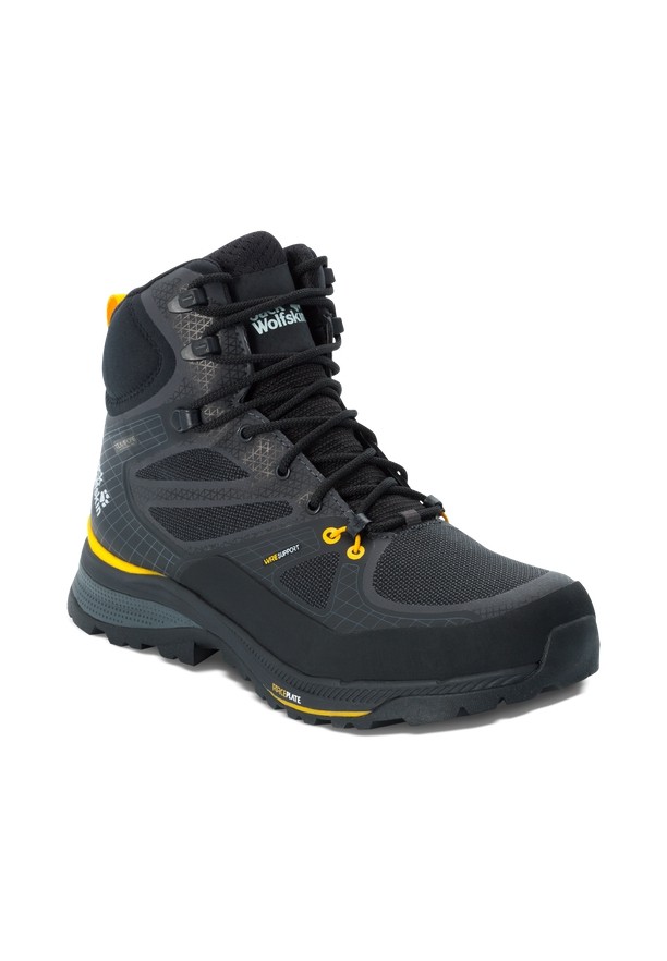 Black Men Jack Wolfskin Force Trekker Texapore Mid Hiking Shoes | 41778421