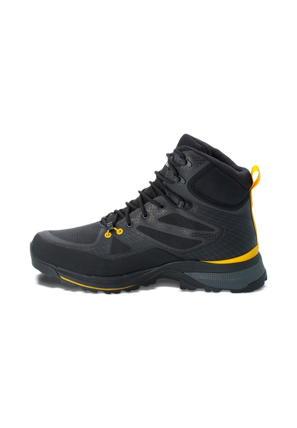 Black Men Jack Wolfskin Force Trekker Texapore Mid Hiking Shoes | 41778421