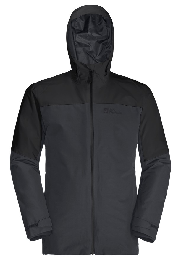 Black Men Jack Wolfskin Glaabach 3in1 Jackets | 80459115