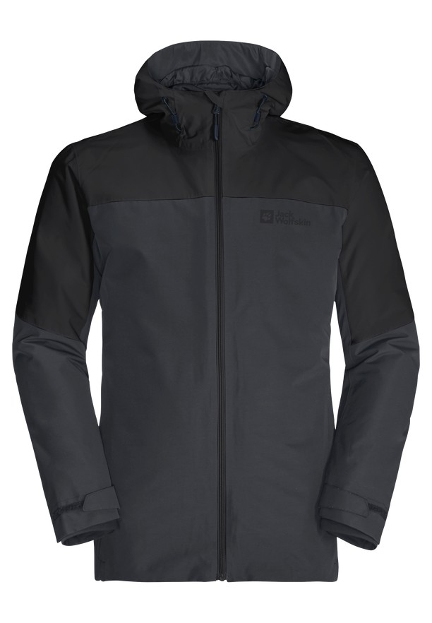 Black Men Jack Wolfskin Glaabach 3in1 Jackets | 80459115