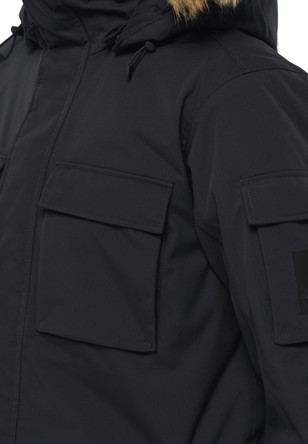 Black Men Jack Wolfskin Glacier Canyon Coats | 61769610