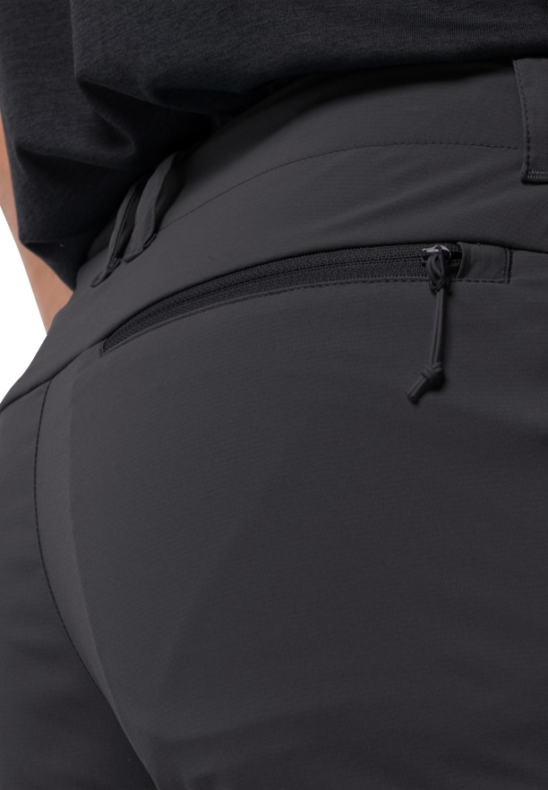 Black Men Jack Wolfskin Glastal Hiking Pants | 20493933