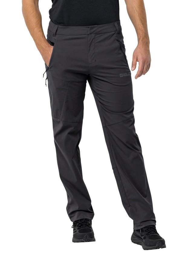 Black Men Jack Wolfskin Glastal Hiking Pants | 20493933