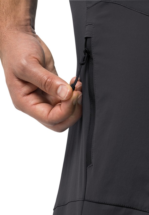 Black Men Jack Wolfskin Glastal Hiking Pants | 20493933