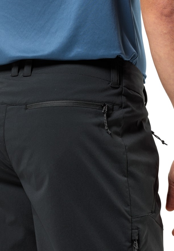 Black Men Jack Wolfskin Glastal Shorts | 79285702