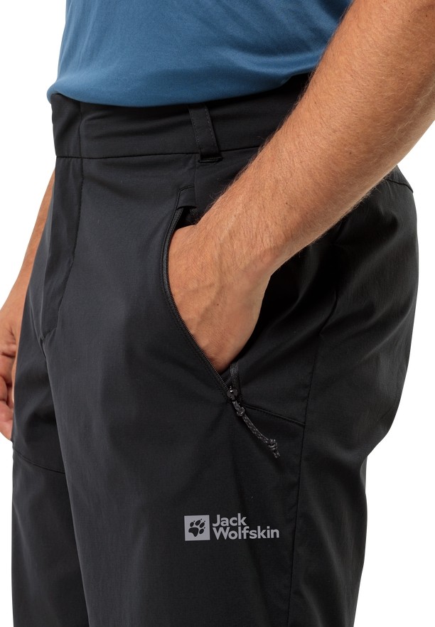 Black Men Jack Wolfskin Glastal Shorts | 79285702