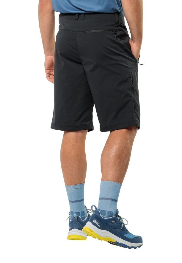 Black Men Jack Wolfskin Glastal Shorts | 79285702