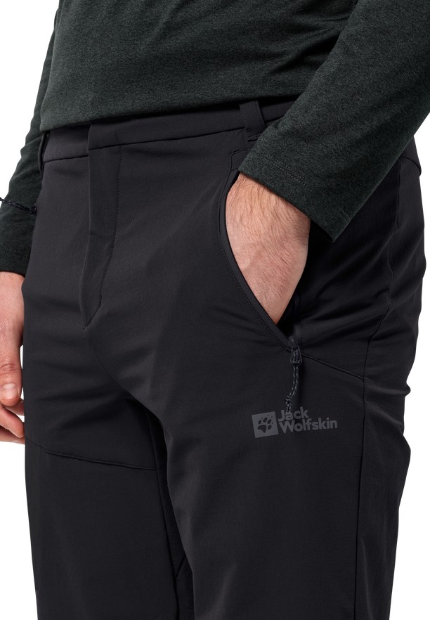 Black Men Jack Wolfskin Glastal Winter Pants | 21442652