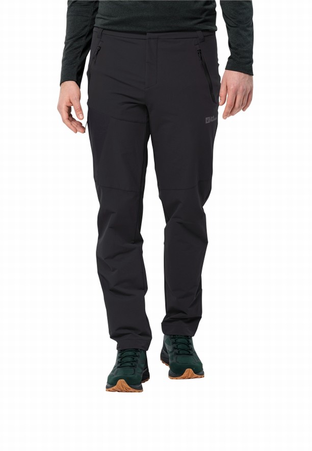 Black Men Jack Wolfskin Glastal Winter Pants | 21442652