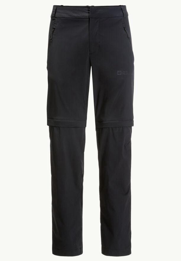 Black Men Jack Wolfskin Glastal Zip Off Hiking Pants | 66214917