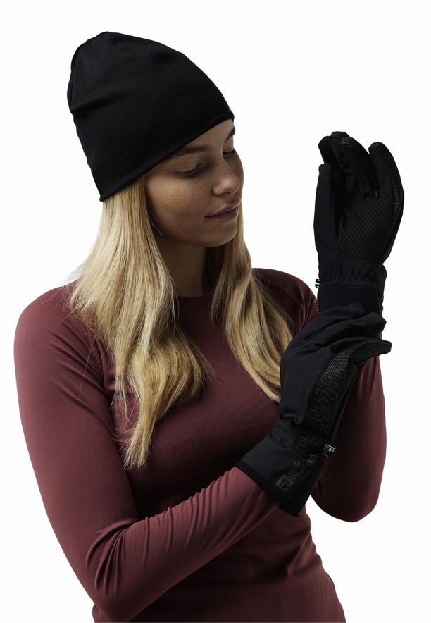 Black Men Jack Wolfskin Gleams Gloves | 48723718