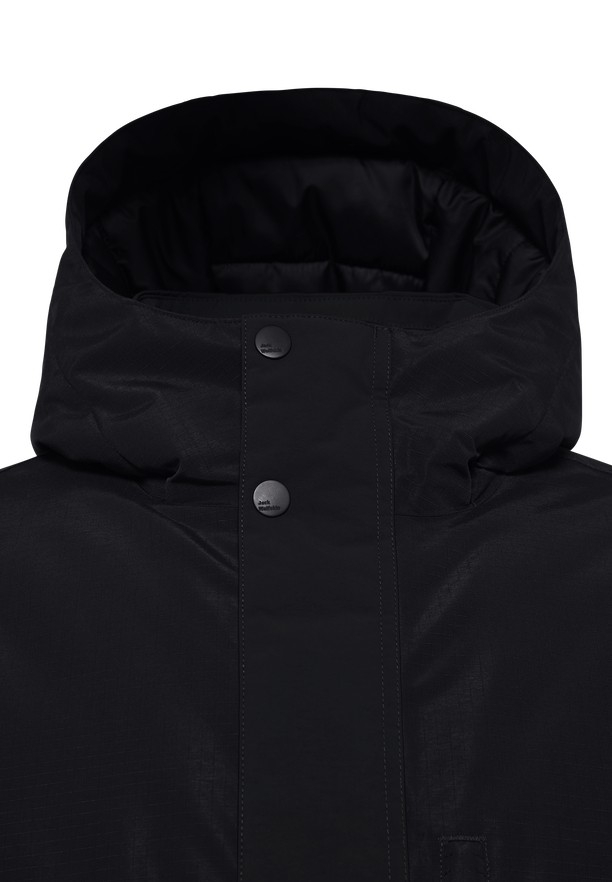 Black Men Jack Wolfskin Gletschersee Coats | 62006371
