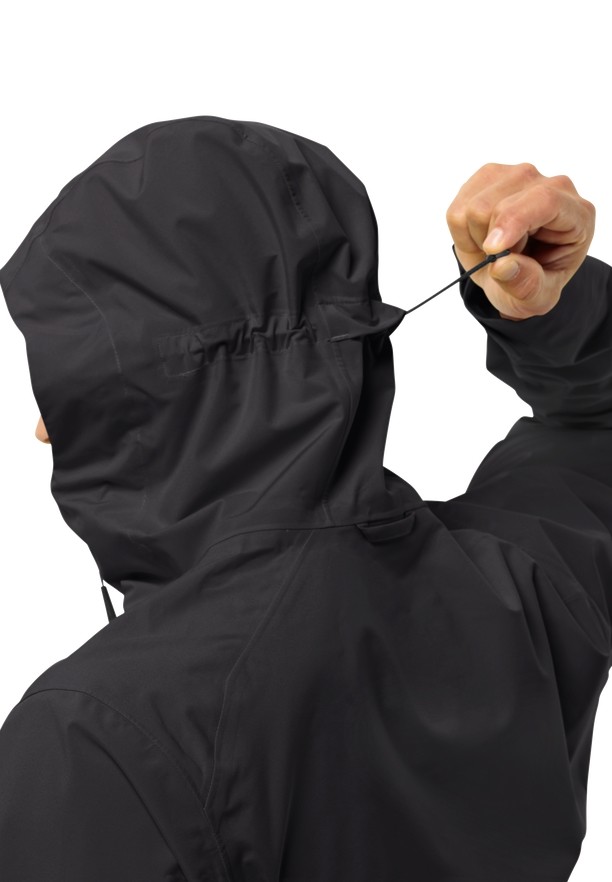 Black Men Jack Wolfskin Highest Peak 3l Rain Jackets | 16305007