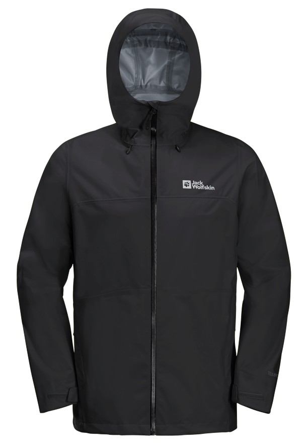 Black Men Jack Wolfskin Highest Peak 3l Rain Jackets | 16305007