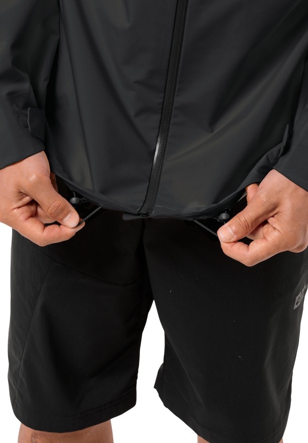 Black Men Jack Wolfskin Highest Peak 3l Rain Jackets | 16305007