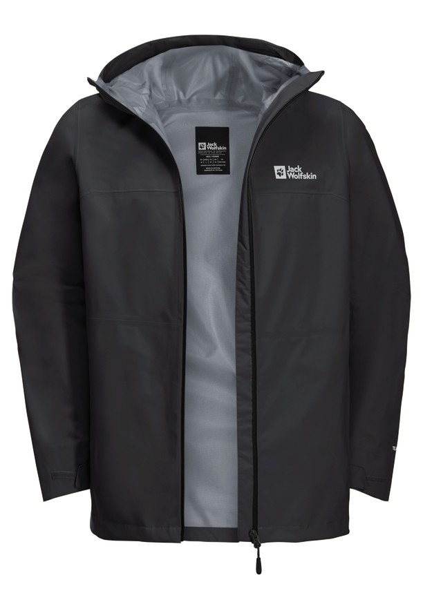 Black Men Jack Wolfskin Highest Peak 3l Rain Jackets | 16305007