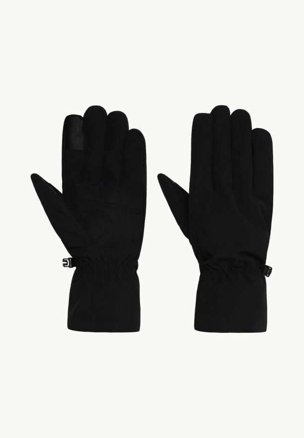 Black Men Jack Wolfskin Highloft Gloves | 82274030