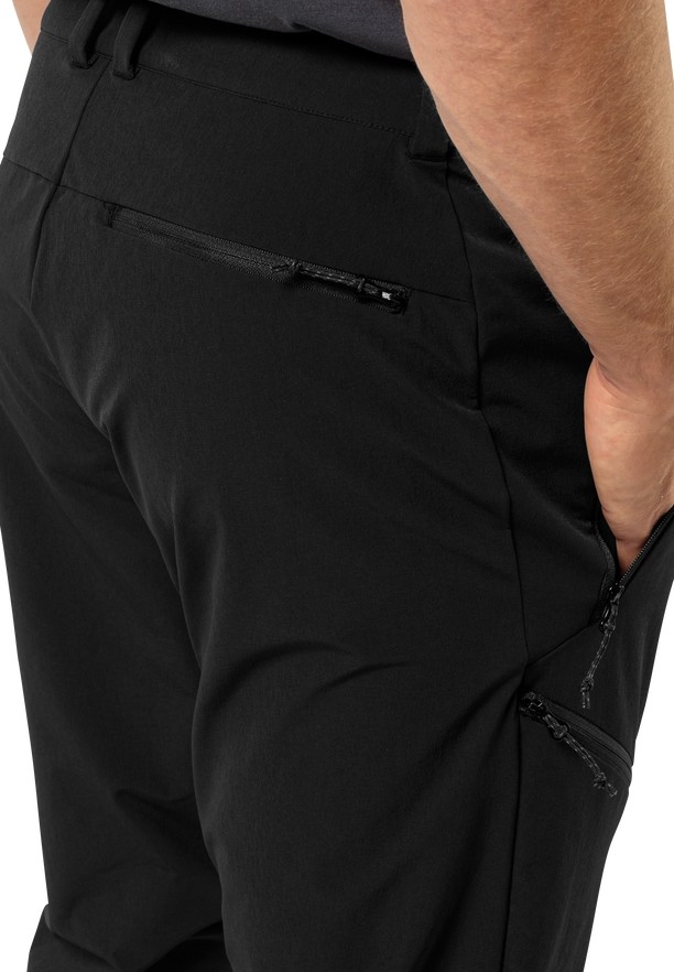 Black Men Jack Wolfskin Holdsteig Hiking Pants | 59590708