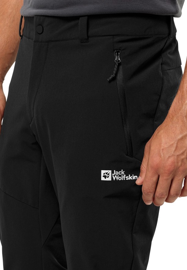 Black Men Jack Wolfskin Holdsteig Hiking Pants | 59590708