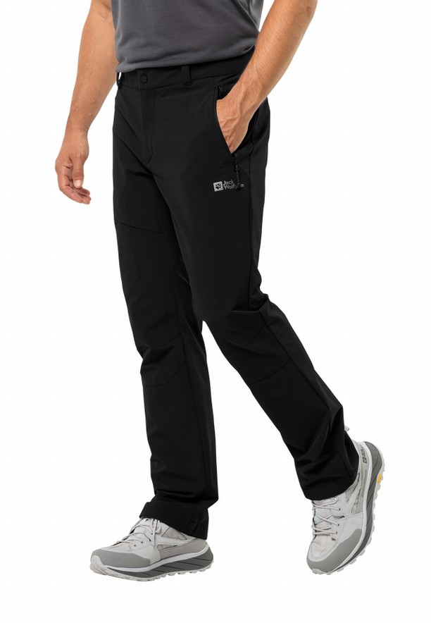 Black Men Jack Wolfskin Holdsteig Hiking Pants | 59590708