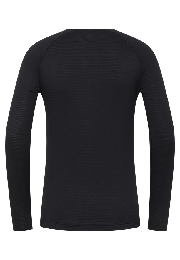 Black Men Jack Wolfskin Infinite Warm Ls T Shirts | 32380675