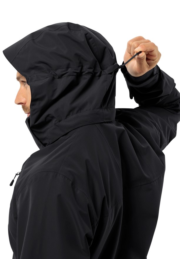 Black Men Jack Wolfskin Jasper 2l Rain Jackets | 29801319
