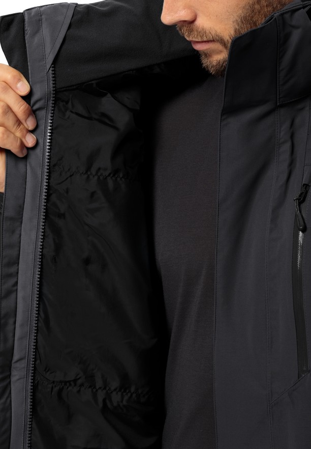Black Men Jack Wolfskin Jasper 2l Rain Jackets | 29801319