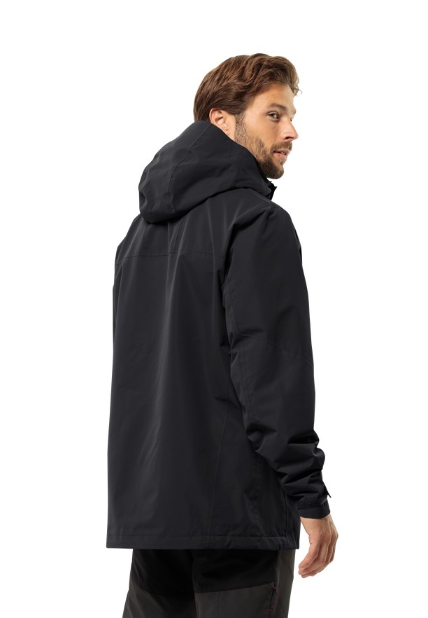 Black Men Jack Wolfskin Jasper 2l Rain Jackets | 29801319