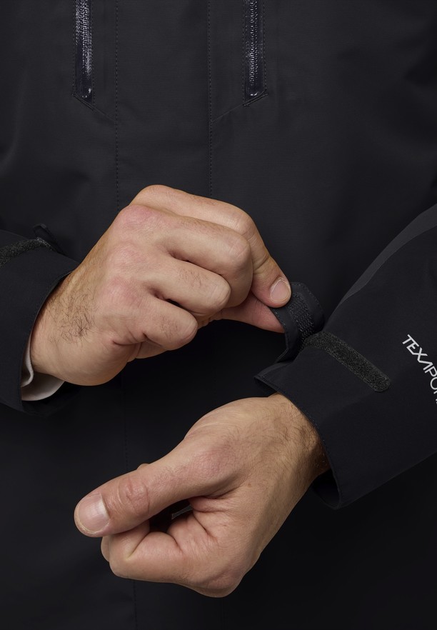 Black Men Jack Wolfskin Jasper 3in1 Jackets | 72029582