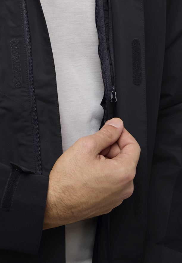 Black Men Jack Wolfskin Jasper 3in1 Jackets | 72029582