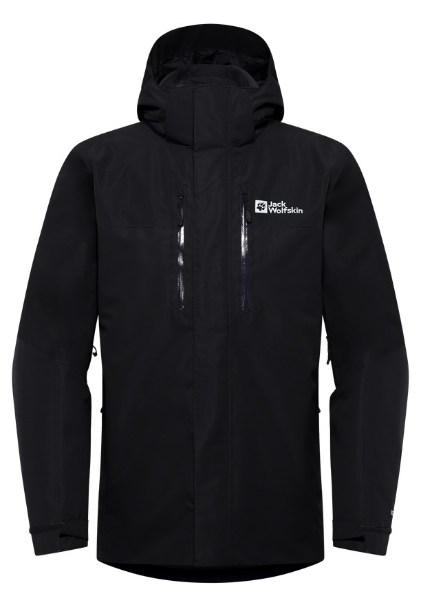 Black Men Jack Wolfskin Jasper 3in1 Jackets | 22335011