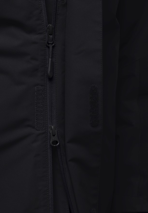 Black Men Jack Wolfskin Jasper 3in1 Jackets | 22335011
