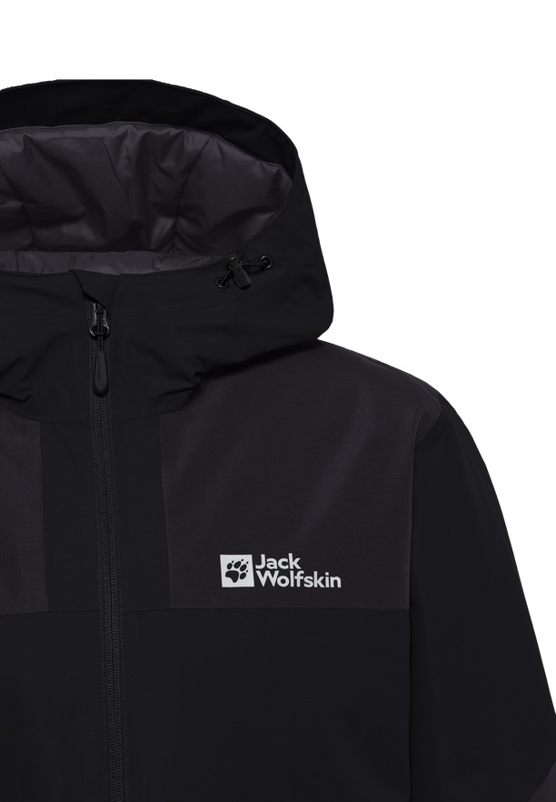 Black Men Jack Wolfskin Jasper Ins Winter Jackets | 72952230