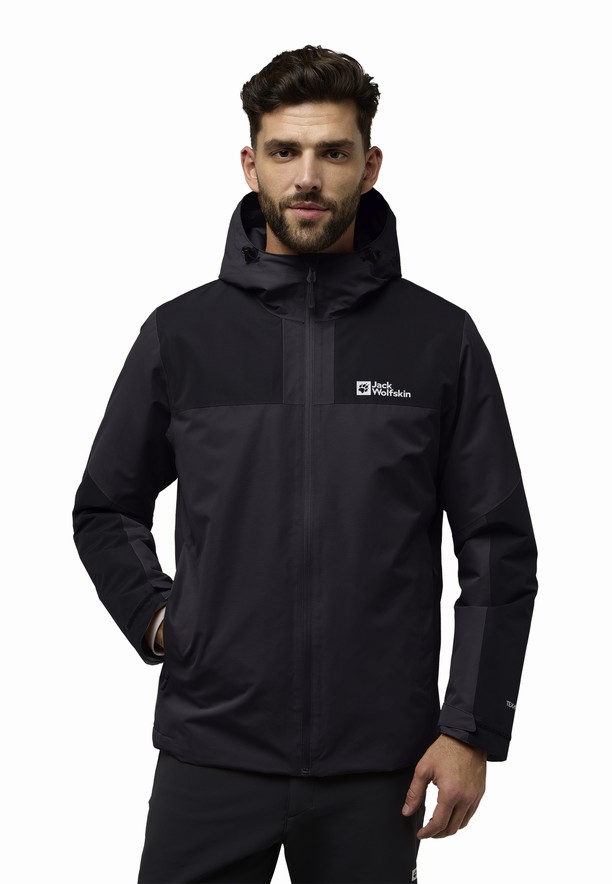 Black Men Jack Wolfskin Jasper Ins Winter Jackets | 71844837