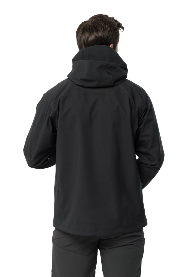 Black Men Jack Wolfskin Kammweg 3l Rain Jackets | 57801408