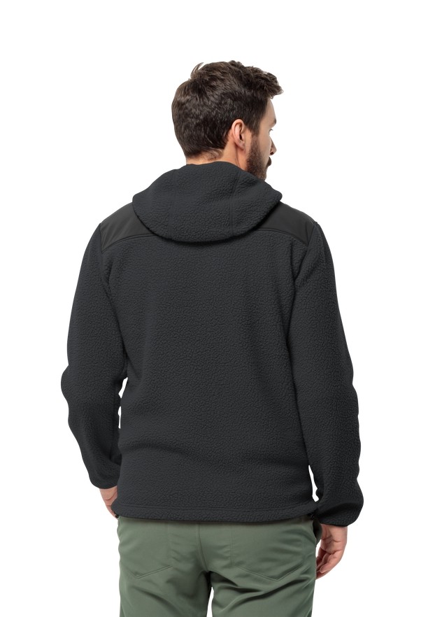 Black Men Jack Wolfskin Kammweg Pile Fz Fleece Jackets | 71564728