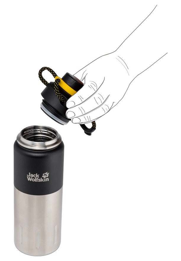 Black Men Jack Wolfskin Karoo 0.75 Water Bottles | 48760564