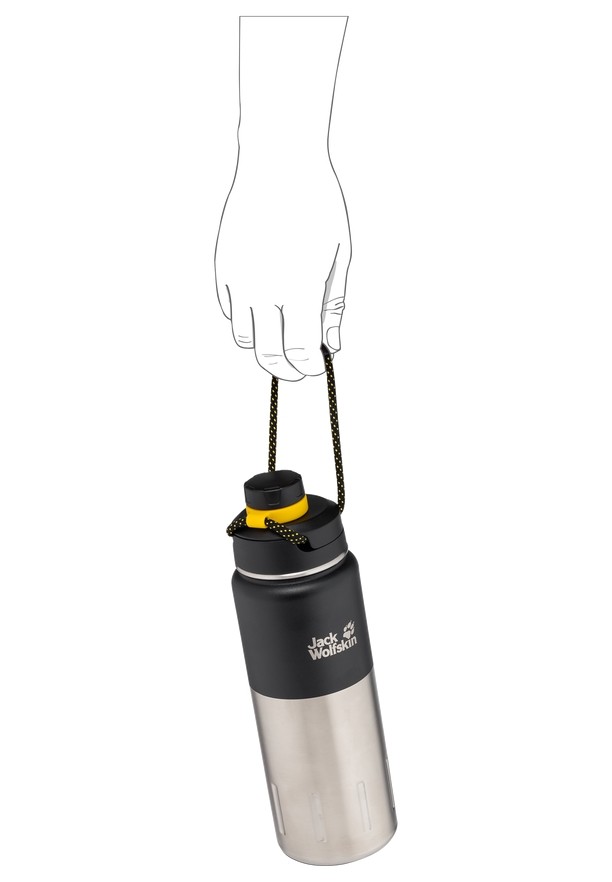 Black Men Jack Wolfskin Karoo 0.75 Water Bottles | 48760564