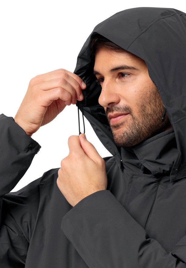 Black Men Jack Wolfskin Koenigsbau Coats | 27428609
