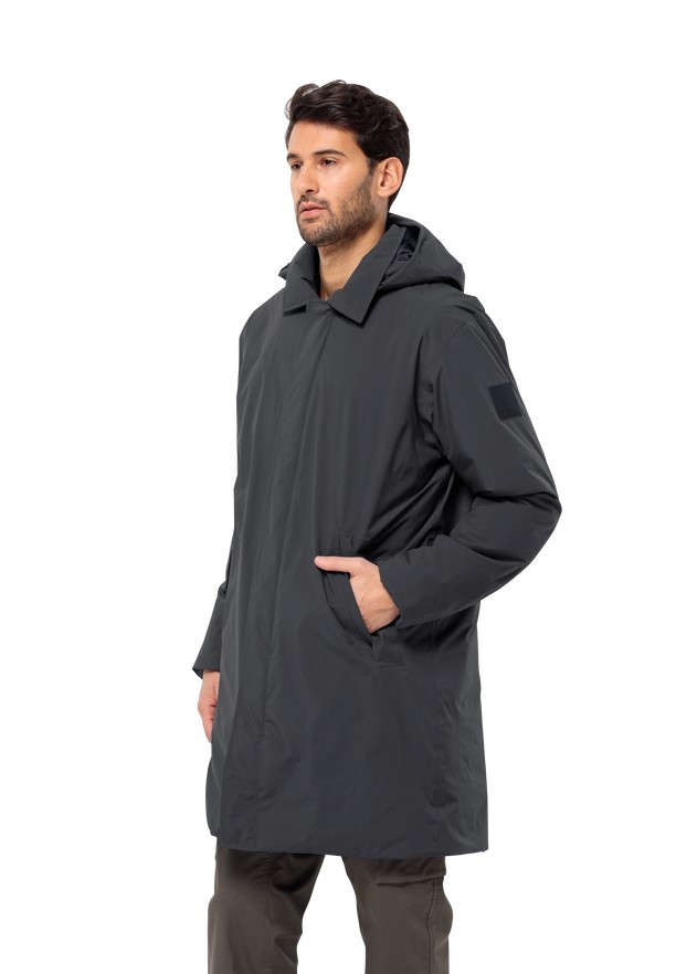 Black Men Jack Wolfskin Koenigsbau Coats | 27428609