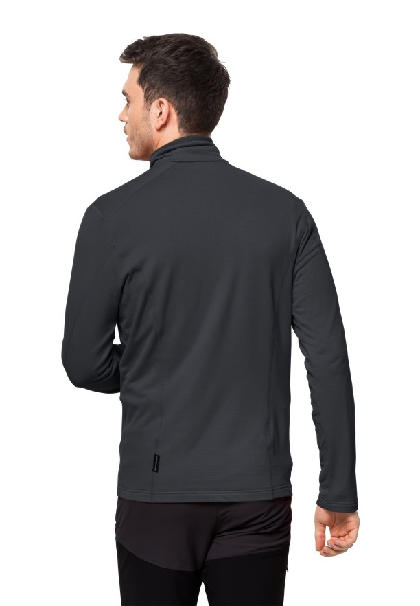 Black Men Jack Wolfskin Kolbenberg Fz Fleece Jackets | 28624219